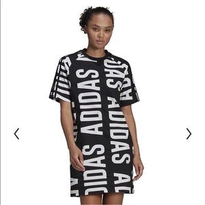 NWT Adidas Essentials Oversized T Shirt Dress Size L